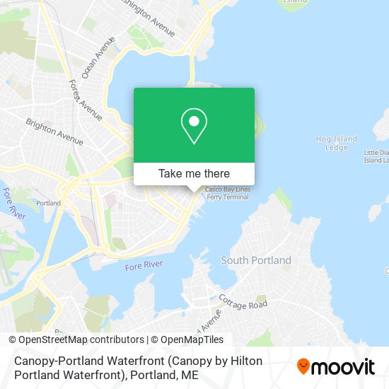 Canopy-Portland Waterfront (Canopy by Hilton Portland Waterfront) map