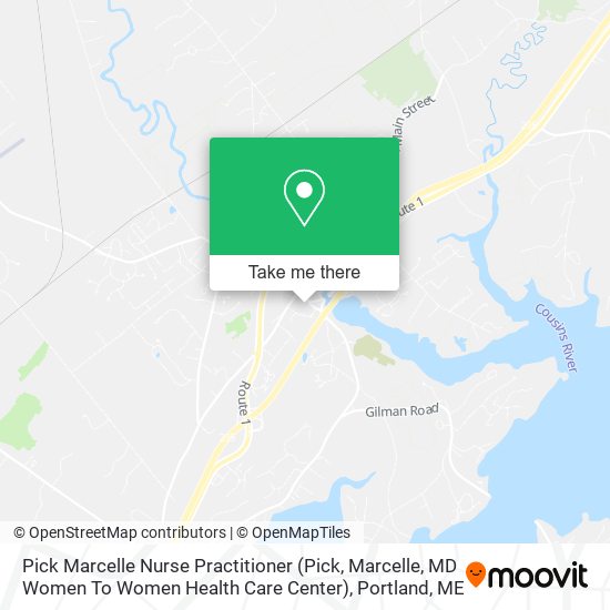 Pick Marcelle Nurse Practitioner (Pick, Marcelle, MD Women To Women Health Care Center) map