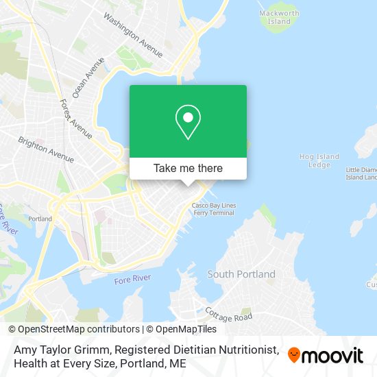 Amy Taylor Grimm, Registered Dietitian Nutritionist, Health at Every Size map