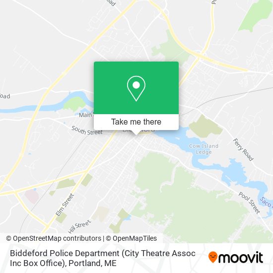 Biddeford Police Department (City Theatre Assoc Inc Box Office) map