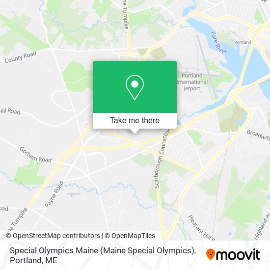 Special Olympics Maine map