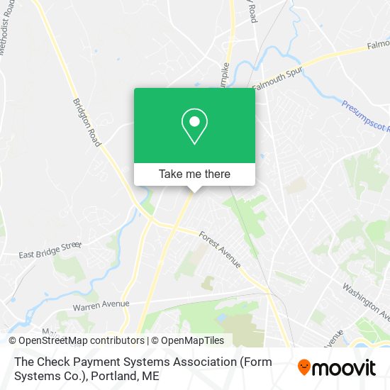 The Check Payment Systems Association (Form Systems Co.) map