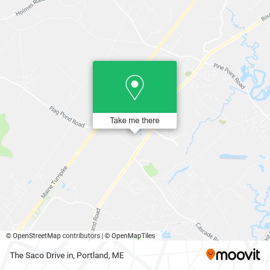 The Saco Drive in map