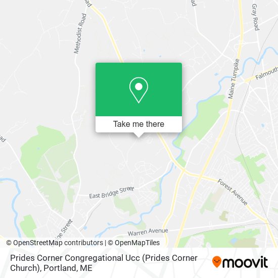 Prides Corner Congregational Ucc (Prides Corner Church) map