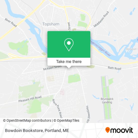 Bowdoin Bookstore map