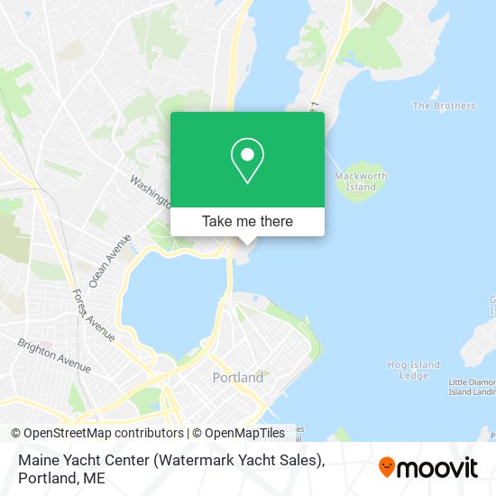 Mapa de Maine Yacht Center (Watermark Yacht Sales)