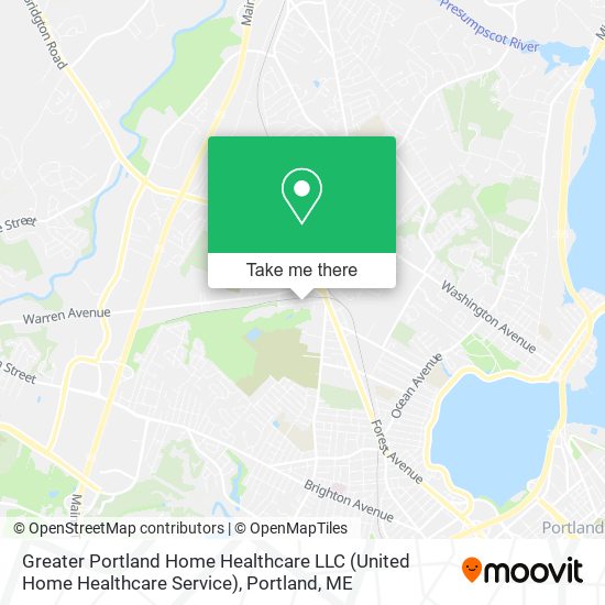 Greater Portland Home Healthcare LLC (United Home Healthcare Service) map