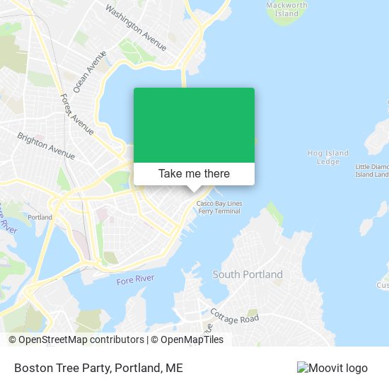 Boston Tree Party map