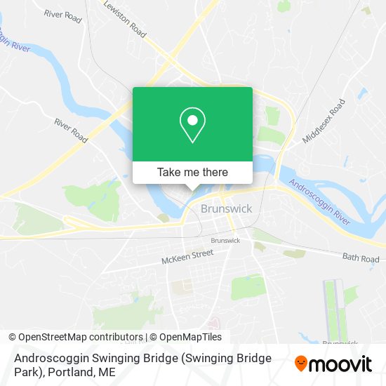 Androscoggin Swinging Bridge (Swinging Bridge Park) map
