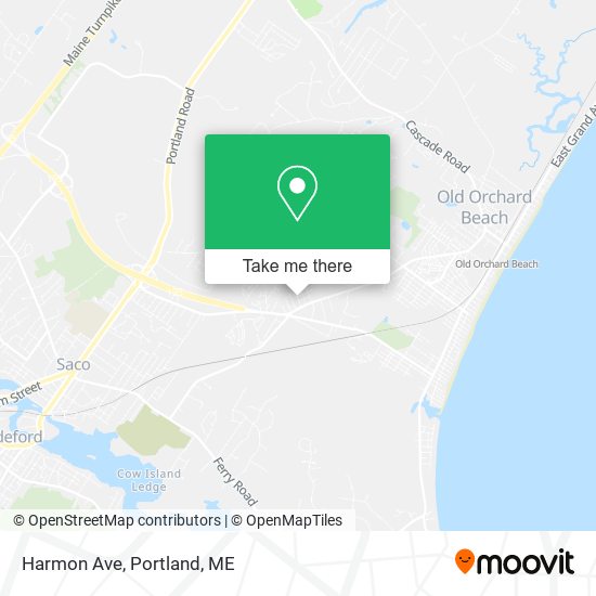 Harmon Ave map