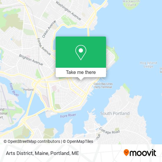Arts District, Maine map