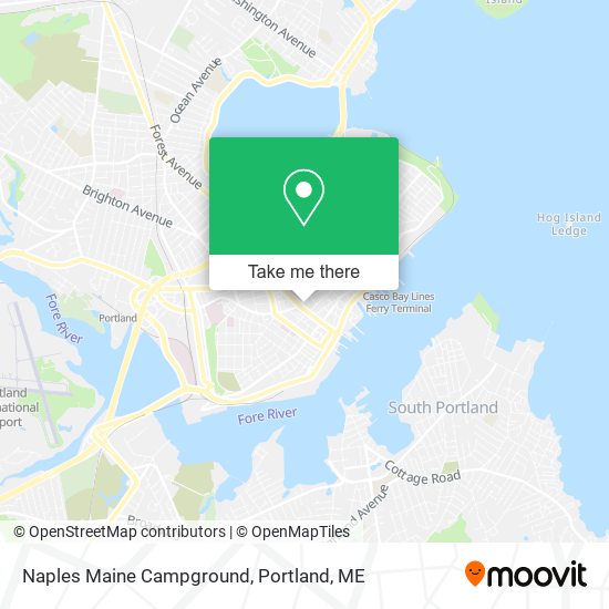 Mapa de Naples Maine Campground