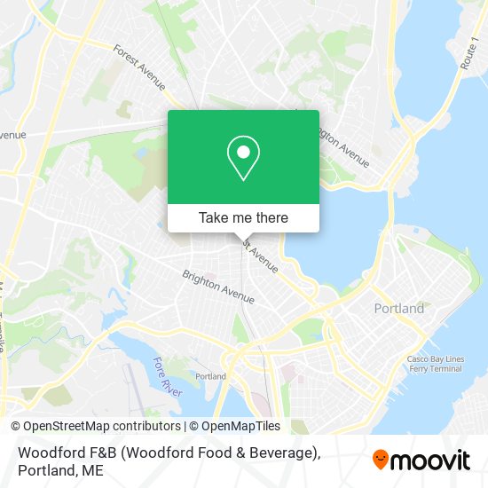 Woodford F&B (Woodford Food & Beverage) map