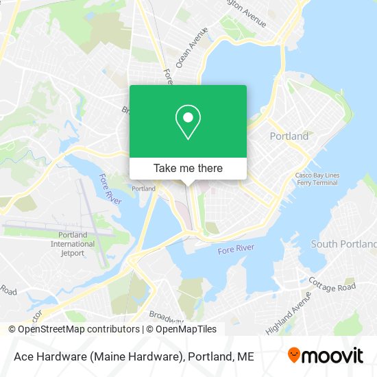 Ace Hardware (Maine Hardware) map