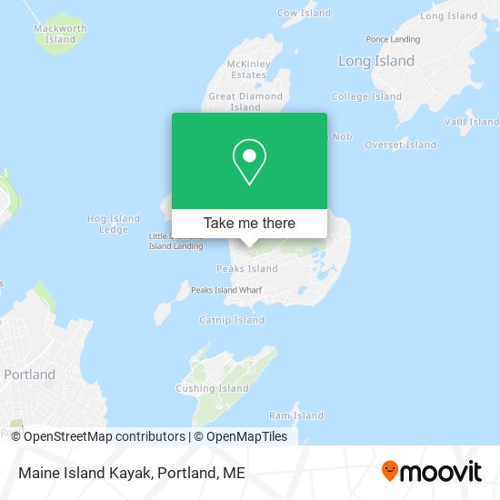 Maine Island Kayak map
