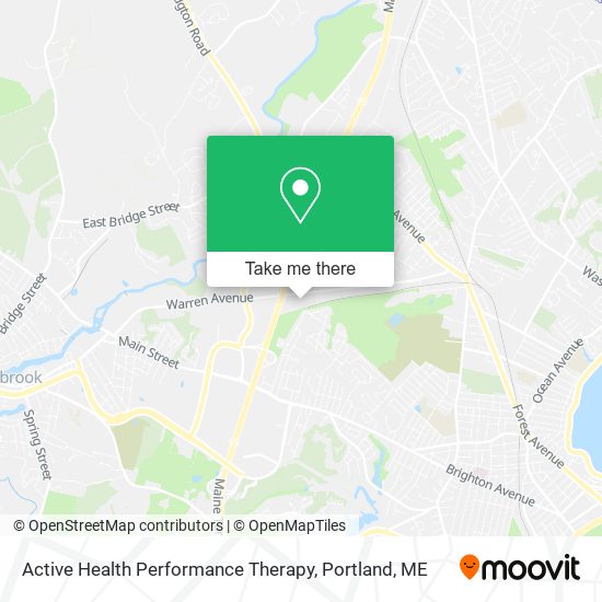 Active Health Performance Therapy map