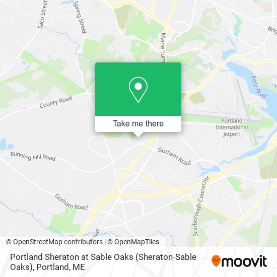 Mapa de Portland Sheraton at Sable Oaks (Sheraton-Sable Oaks)