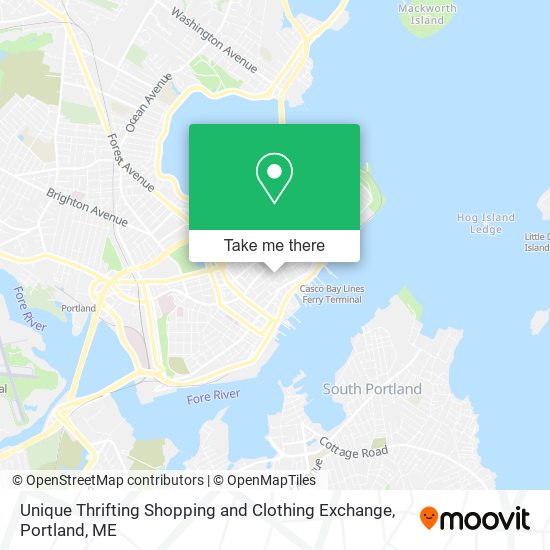 Unique Thrifting Shopping and Clothing Exchange map