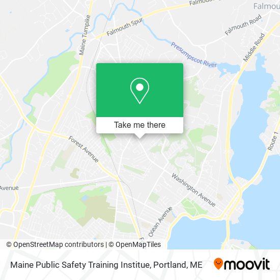 Maine Public Safety Training Institue map