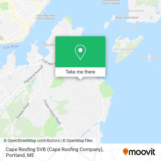Cape Roofing SVB (Cape Roofing Company) map