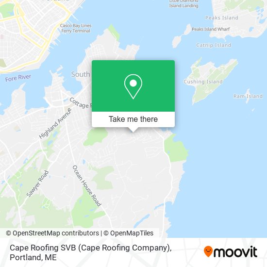 Mapa de Cape Roofing SVB (Cape Roofing Company)