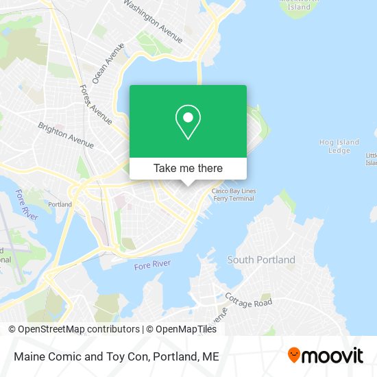 Maine Comic and Toy Con map