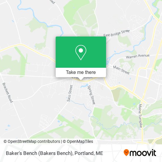 Baker's Bench (Bakers Bench) map