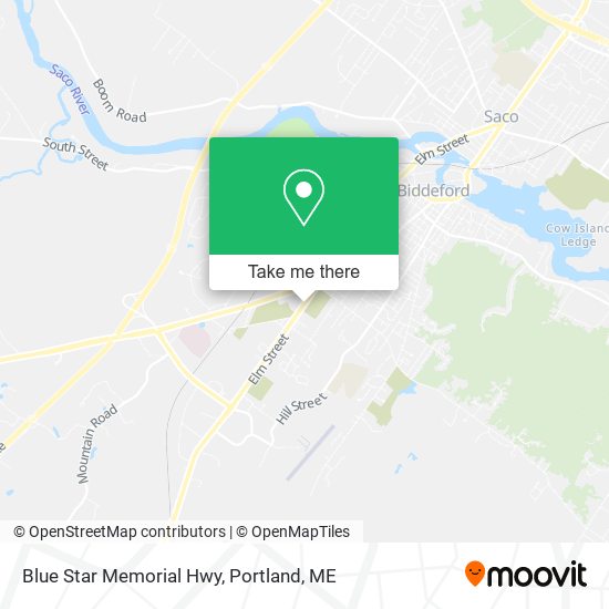 Blue Star Memorial Hwy map
