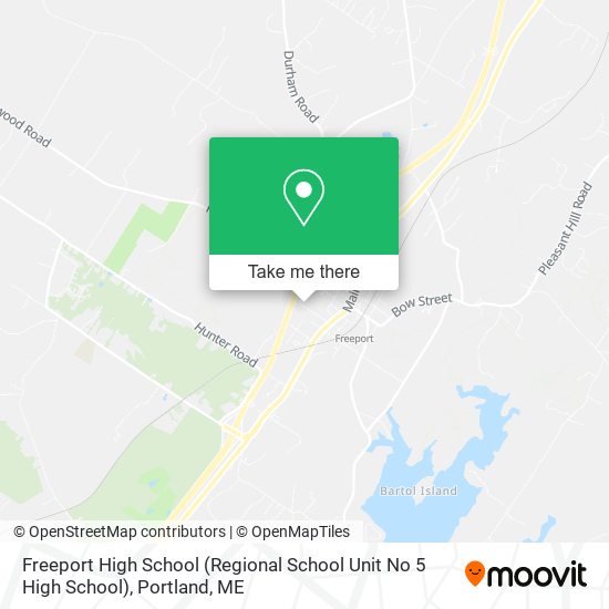 Freeport High School (Regional School Unit No 5 High School) map