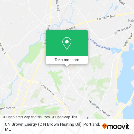 Mapa de CN Brown Energy (C N Brown Heating Oil)