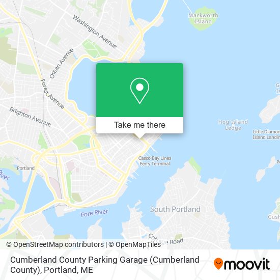 Cumberland County Parking Garage map