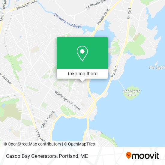 Casco Bay Generators map