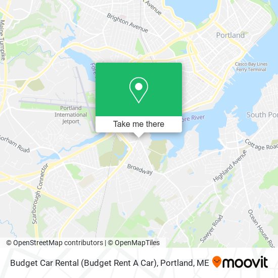 Budget Car Rental (Budget Rent A Car) map