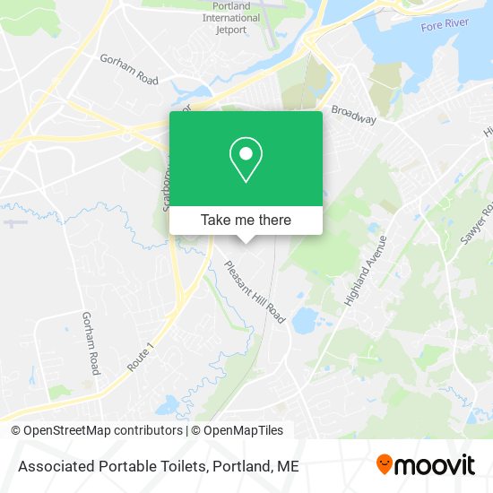 Associated Portable Toilets map