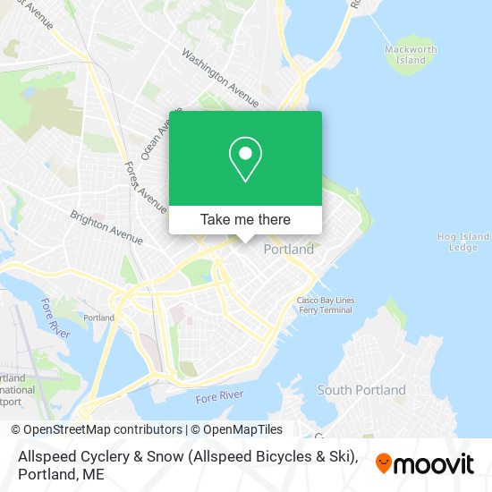 Allspeed Cyclery & Snow (Allspeed Bicycles & Ski) map