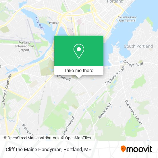 Cliff the Maine Handyman map