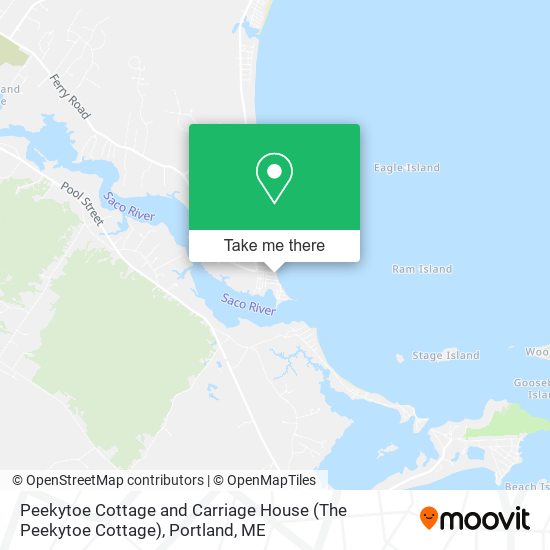 Peekytoe Cottage and Carriage House (The Peekytoe Cottage) map