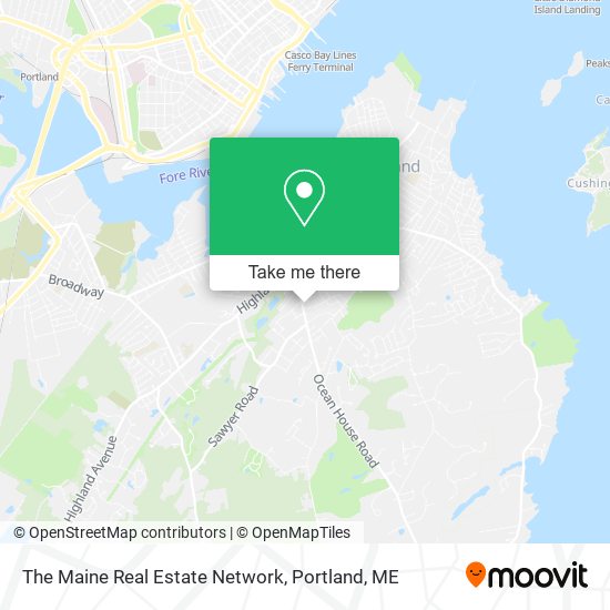 The Maine Real Estate Network map