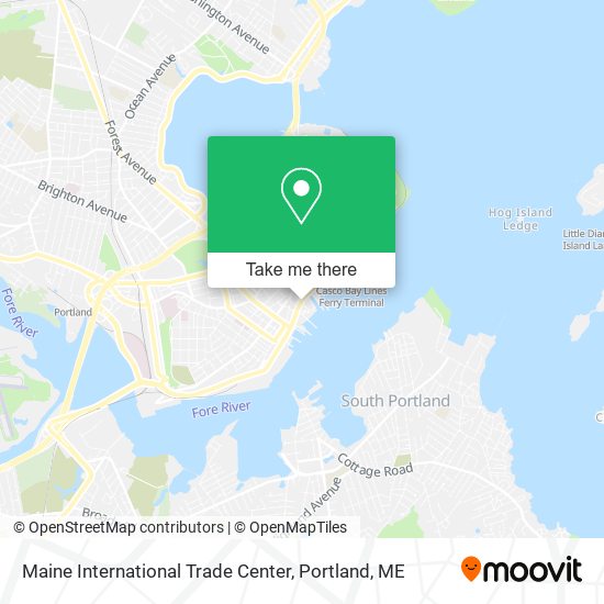 Mapa de Maine International Trade Center