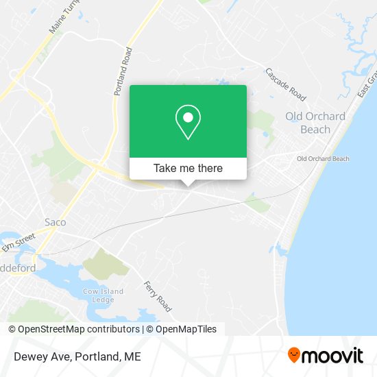 Dewey Ave map
