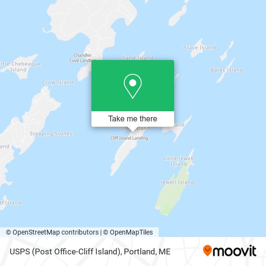 USPS (Post Office-Cliff Island) map