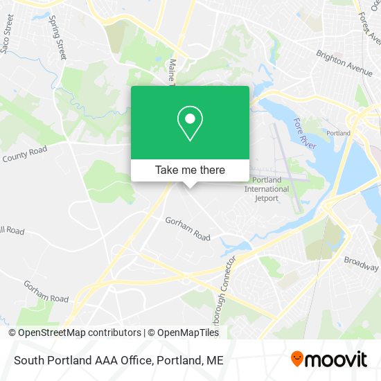 South Portland AAA Office map