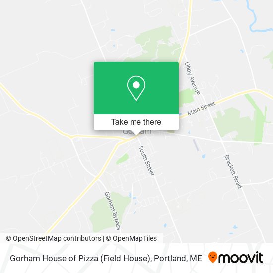 Gorham House of Pizza (Field House) map