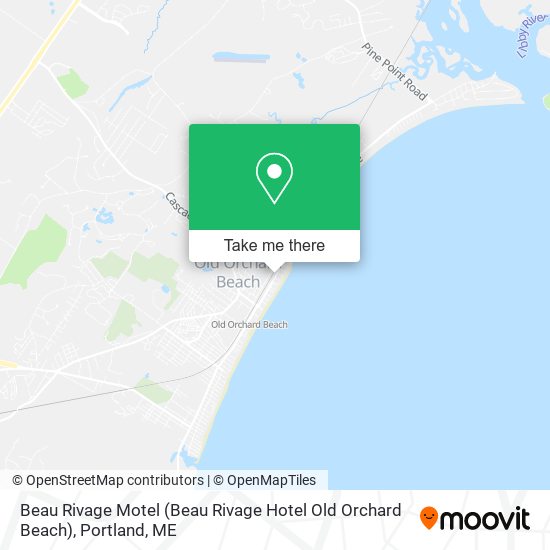Beau Rivage Motel (Beau Rivage Hotel Old Orchard Beach) map