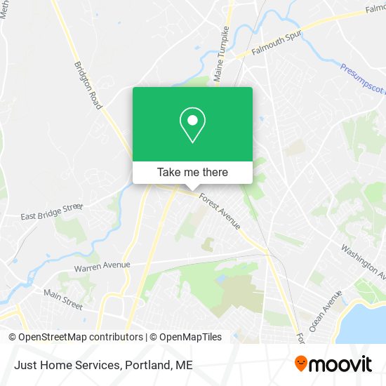 Just Home Services map