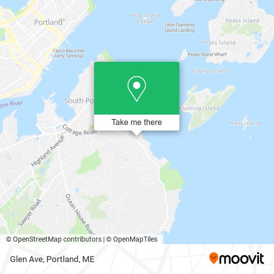 Glen Ave map