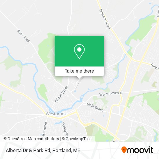 Alberta Dr & Park Rd map