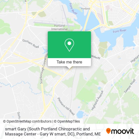 smart Gary (South Portland Chiropractic and Massage Center - Gary W smart, DC) map