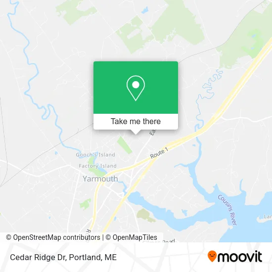 Cedar Ridge Dr map
