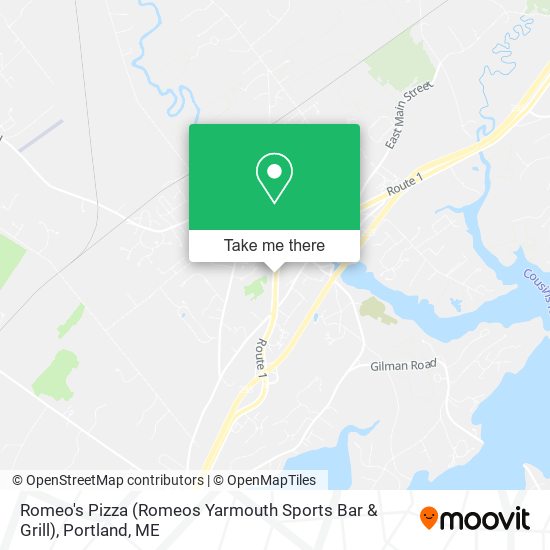 Romeo's Pizza (Romeos Yarmouth Sports Bar & Grill) map